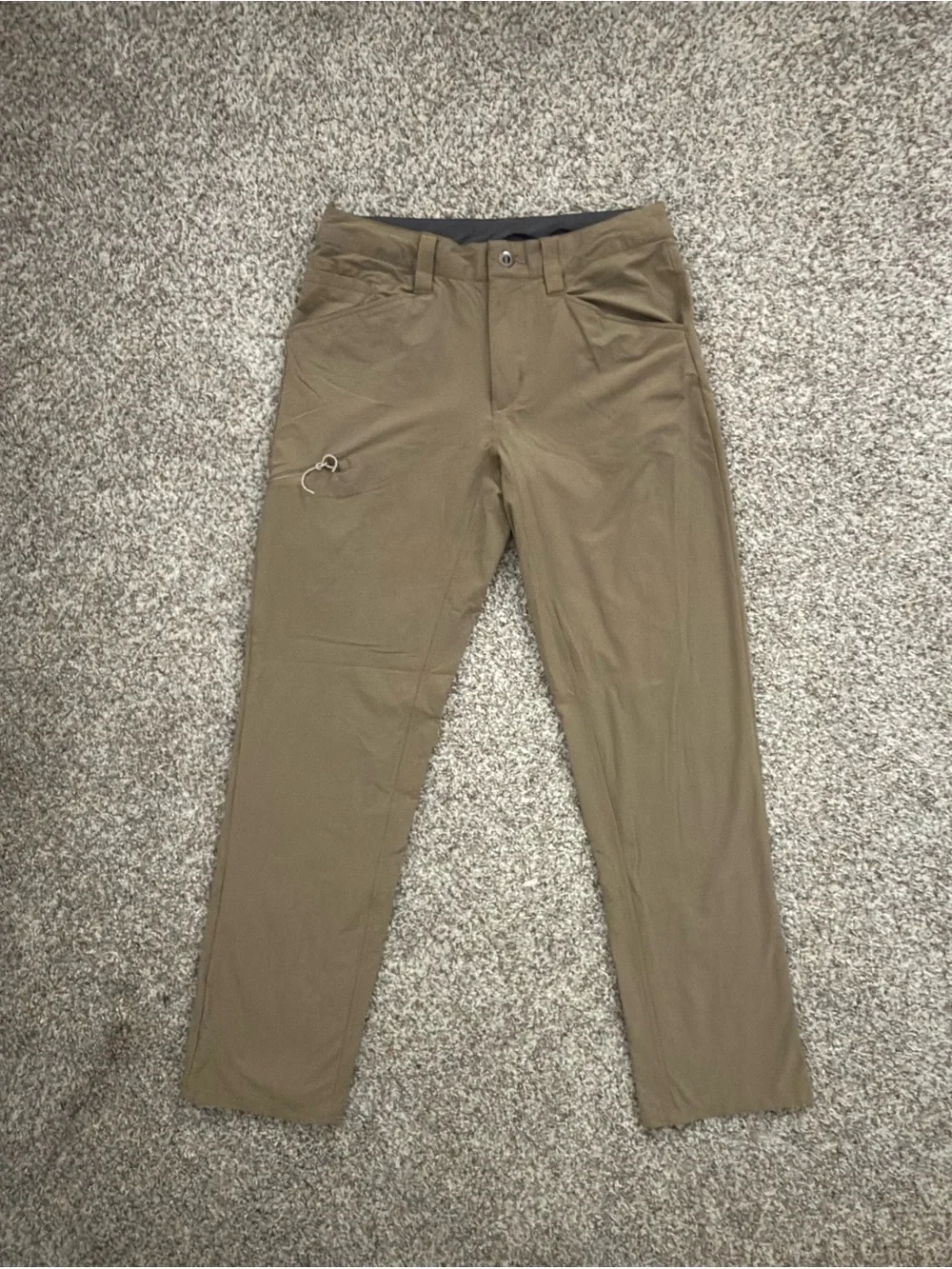 Patagonia Quandary Pants Mens Sz 31  Inseam 30  Khaki Tan 6 Pocket Lightweight